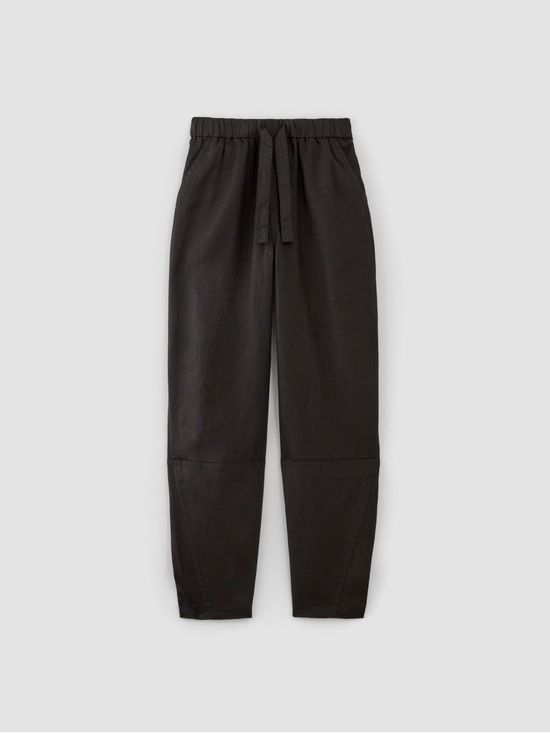 Everlane Other - Everlane Black Linen Pull-on Barrel Pant